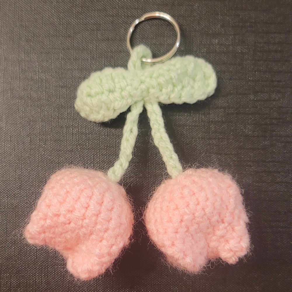 Cute handmade flower keychain.